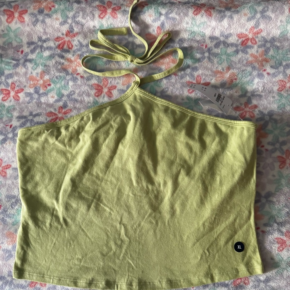 Hollister Light Green Halter Camisole